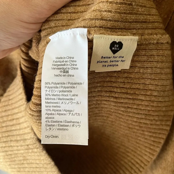 Madewell Wrap V Neck Pullover Sweater Coziest Yarn Womens Size Large nwot - Picture 8 of 10